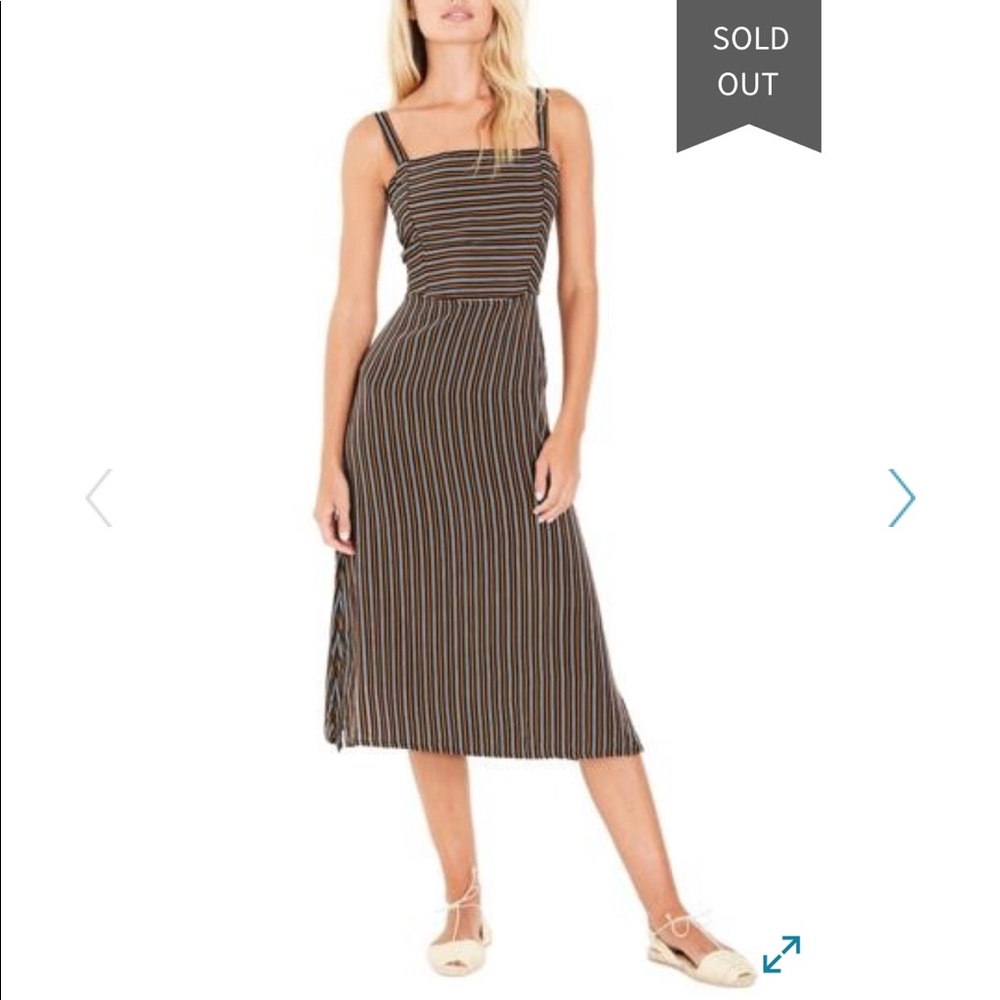 Faithful the Brand Katergo Tie Back Midi Dress - Picture 5 of 8